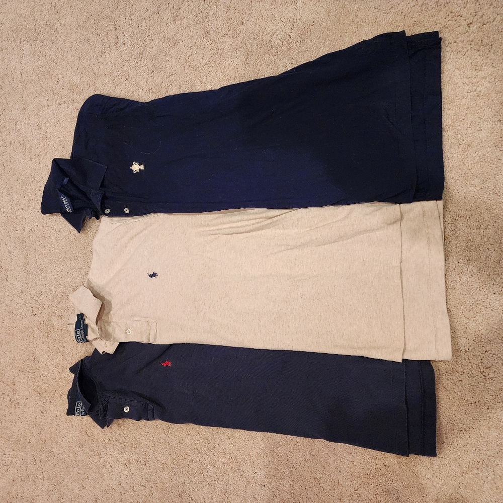 Bundle of (3) large Ralph Lauren polo shirts.